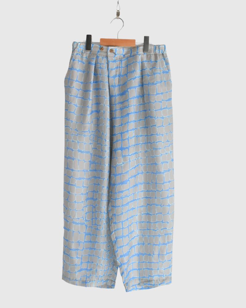 Cobblestone Pattern Easy Pants in SaxBeige