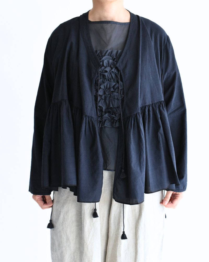 Handwoven Cotton Hakeme Cache-coeur in DarkNavy