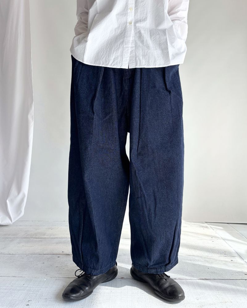 Hem Design Cocoon Silhouette Denim 'SAFY' in OneWash