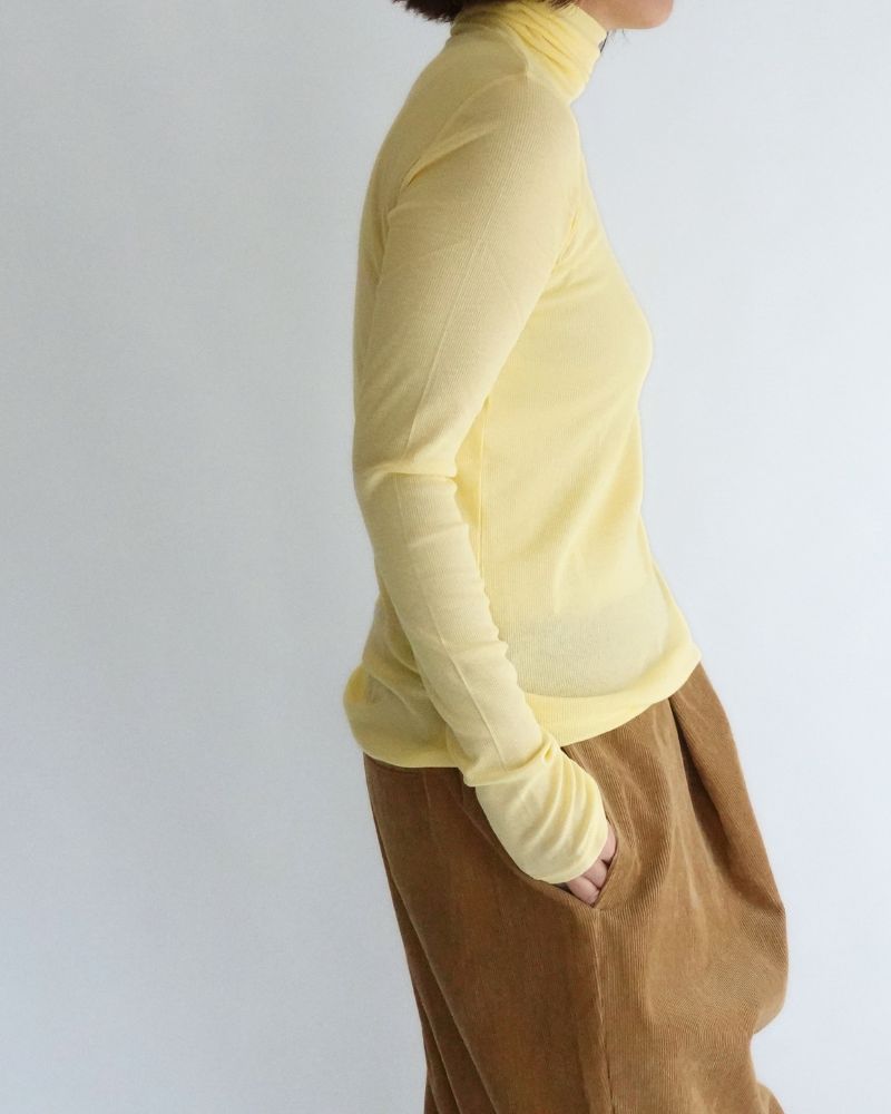 Turtleneck Pullover in Yuzu