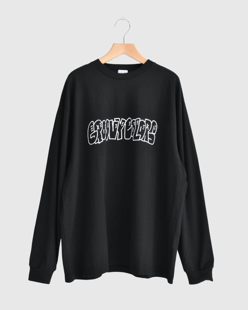 Graphic Logo Long Sleeve Tee (MENS) in Black