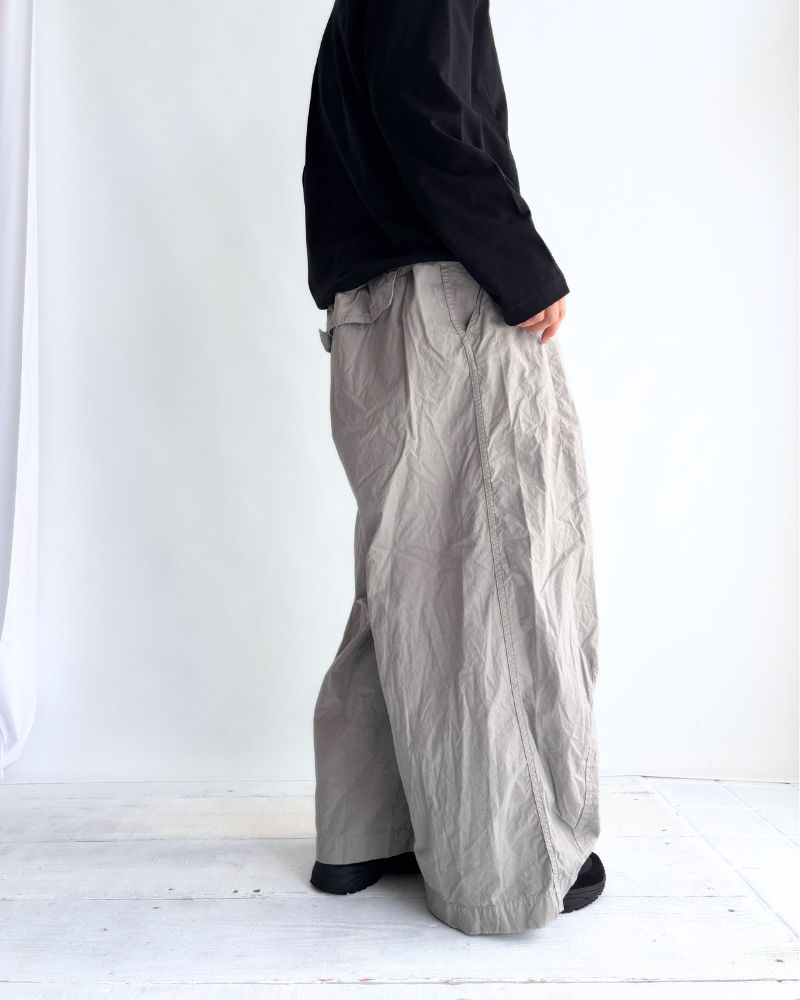 Cotton Silk Pants in Gray