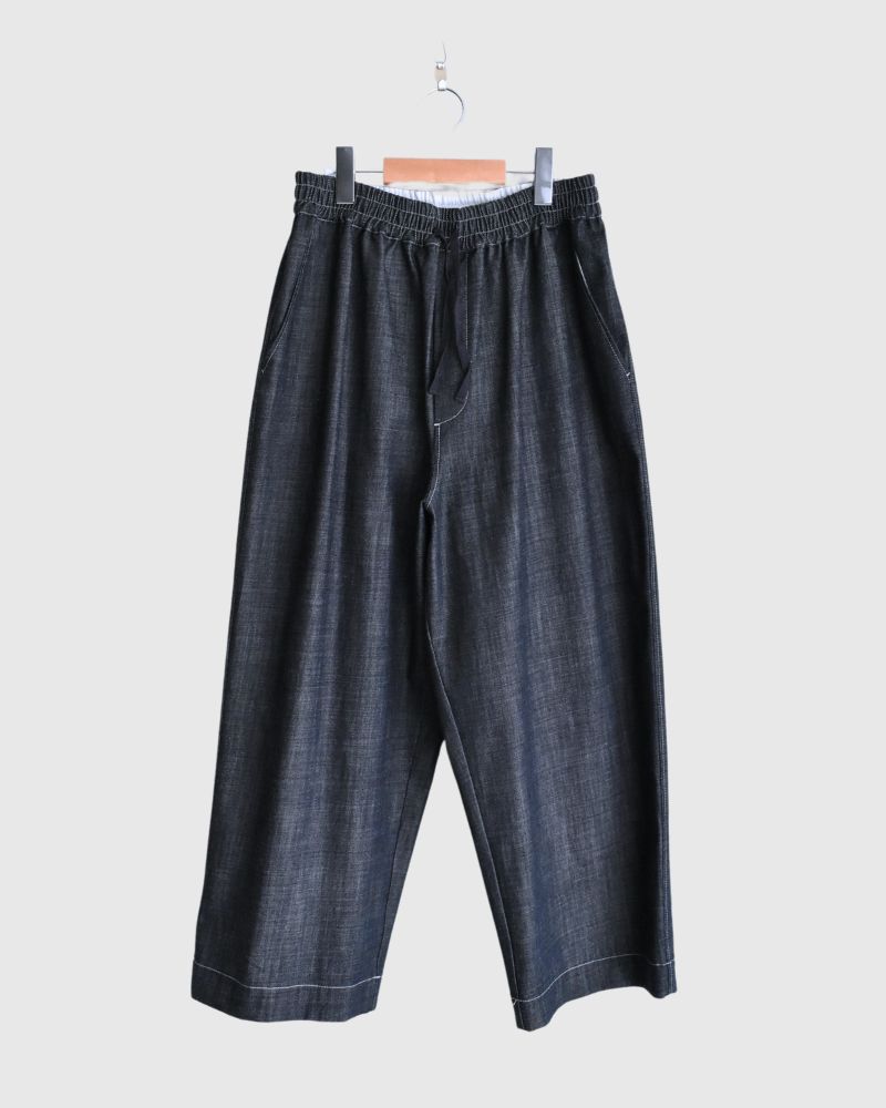 Big Pocket Wide Pants in Indigo