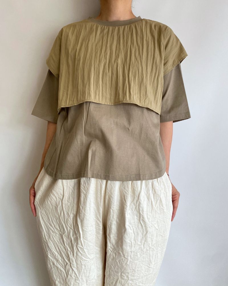 LAYERED TOPS 'HABOI' in KhakiBeige