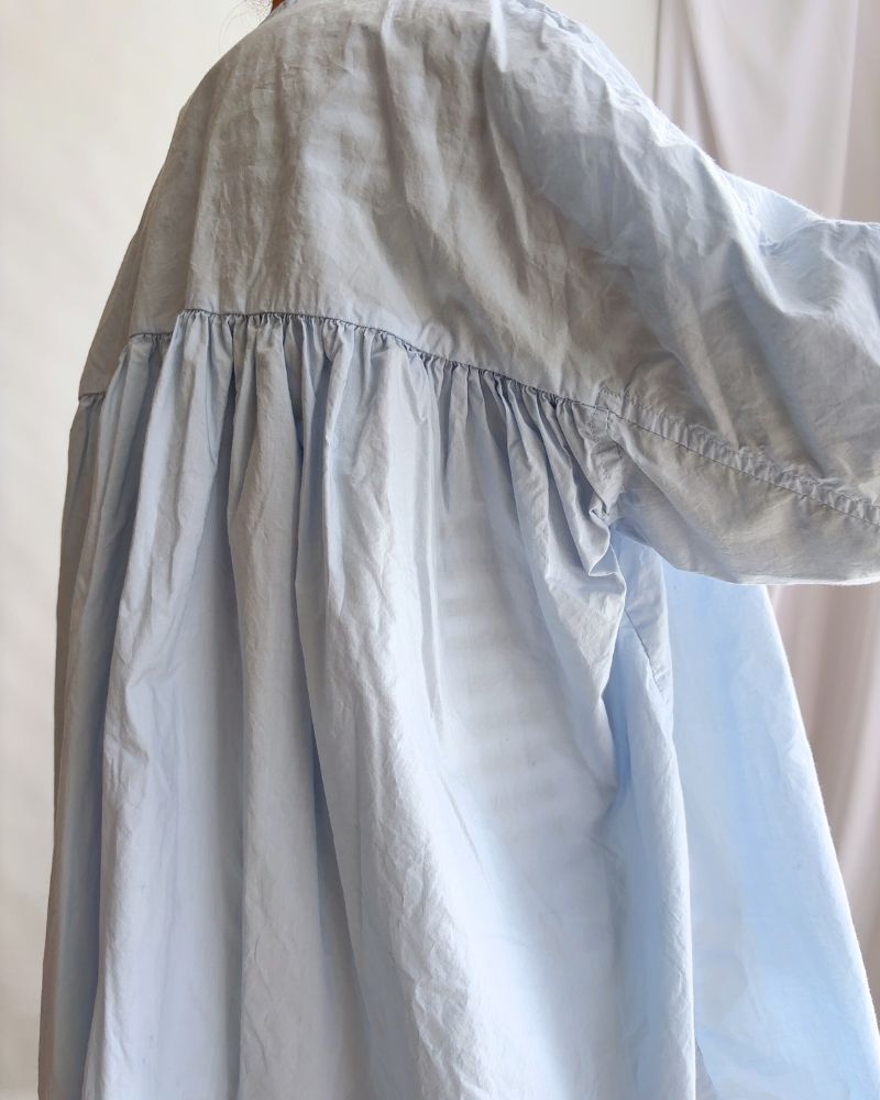 Gathered blouse in Blue