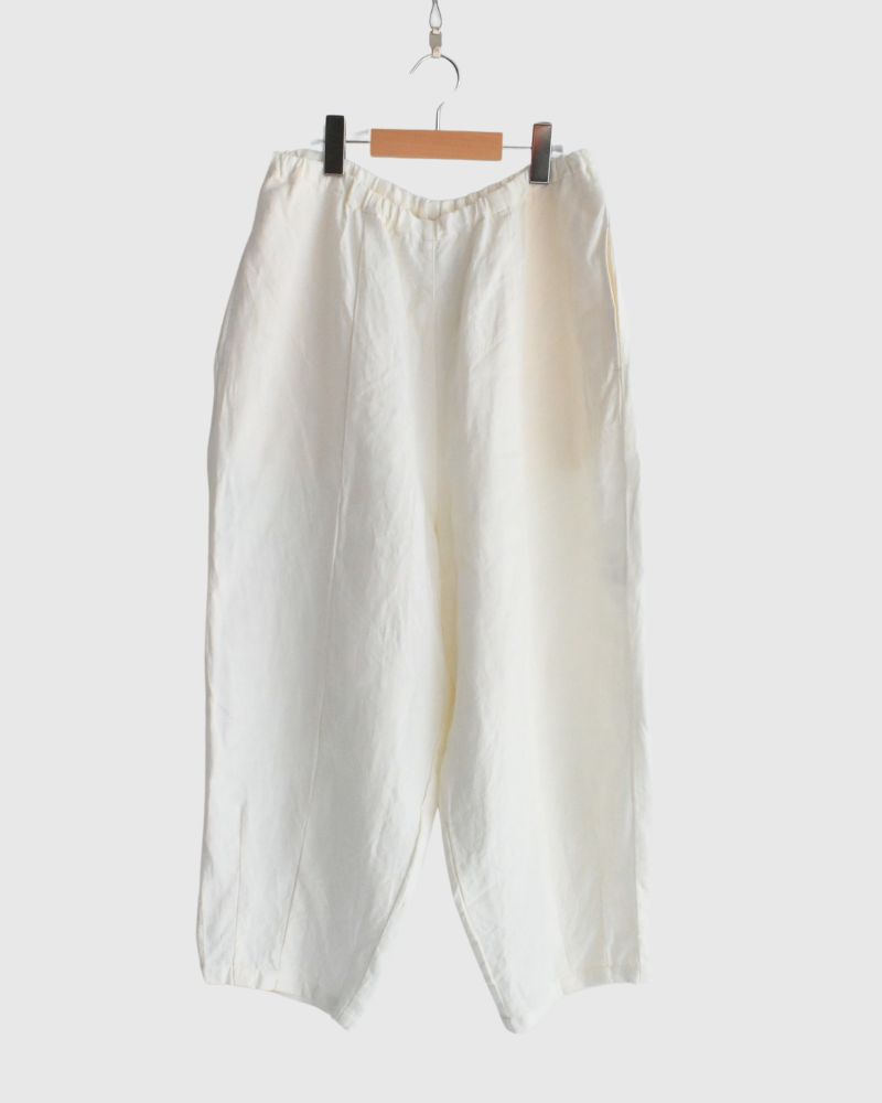 Natural Dry Linen Charlie Pants in White
