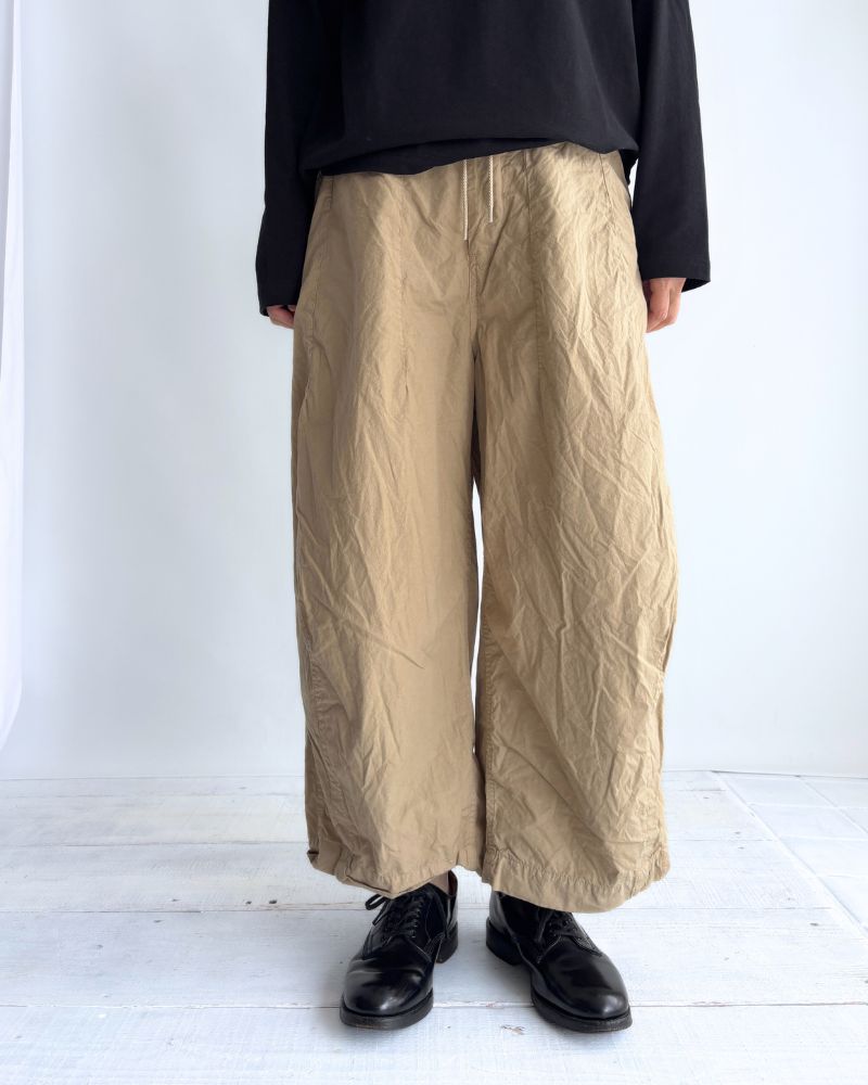 Cotton Silk Pants in Beige
