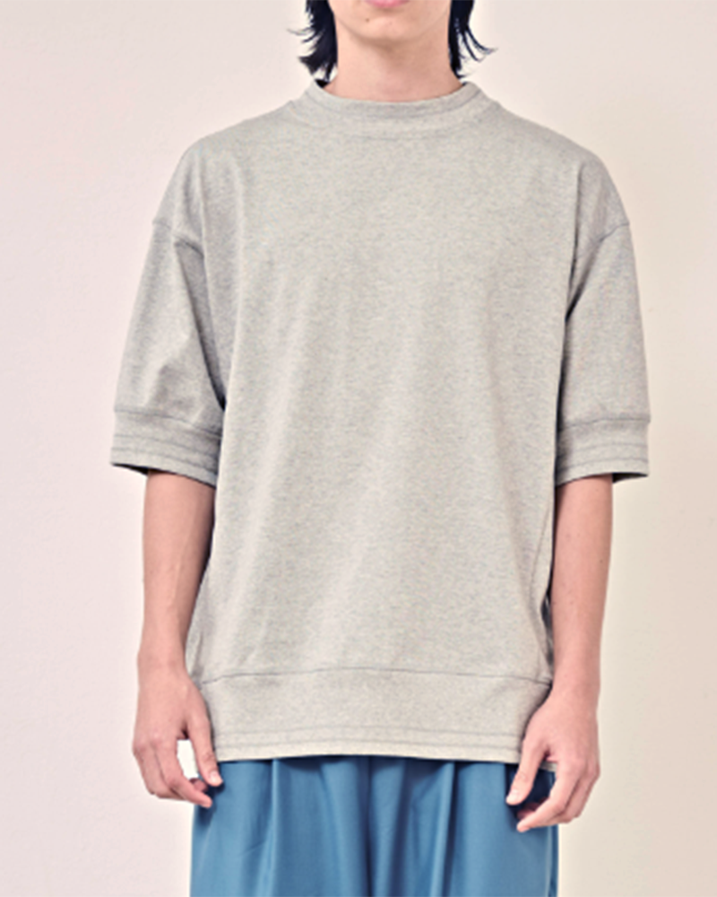 BACK BALLOON TEE 'SEKER' in MokuGray