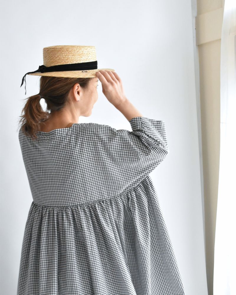 Ruffle Dress in BlackGingham