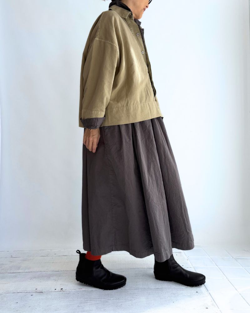 Soft Twill Shirt in Beige