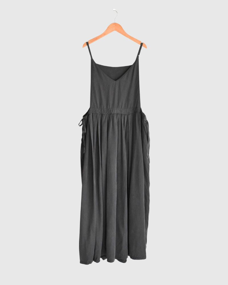 CURIOUS CAMISOLE ONE PIECE in Charcoal