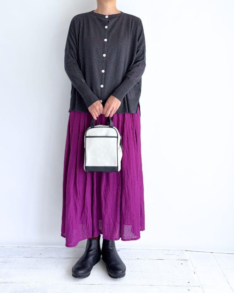 5COLOR 2WAY Cardigan in CharcoalGray
