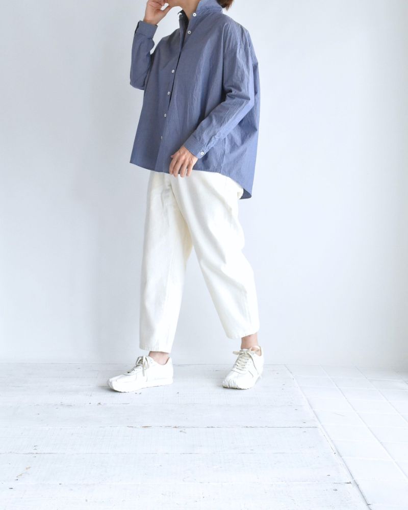 Regular Collar Big Shirt in Blue