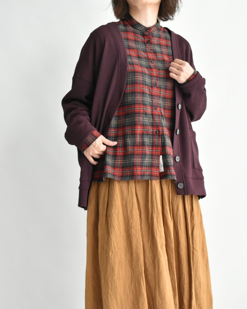 Oversized Shirt in Red Check