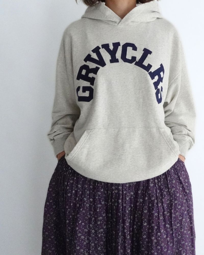French Terry GRVYCLRS Applique Hoodie (MENS) in Gray