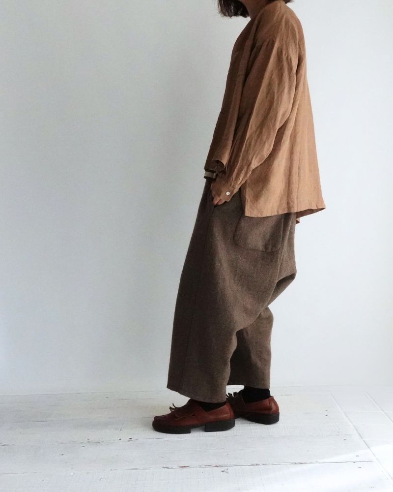Wool Pants in Brown