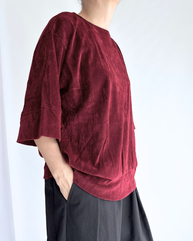 TULLE FLOCKY pullover in Bordeaux