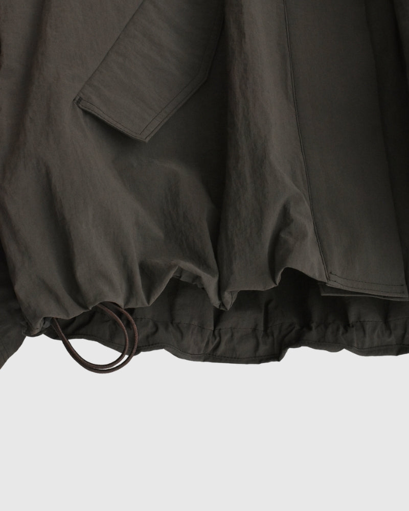 Funnel Neck Jacket in Brown