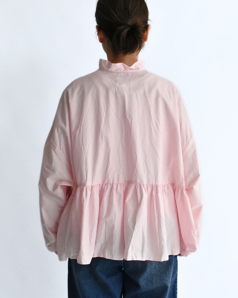 Back Gathered Blouse in Pink
