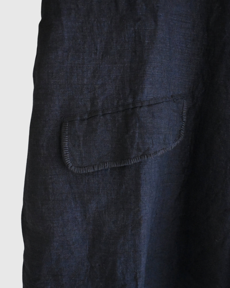 Handwoven 40 Linen Jacket in DarkNavy