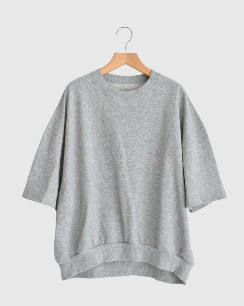Sweat Cocoon Vest in TopGray
