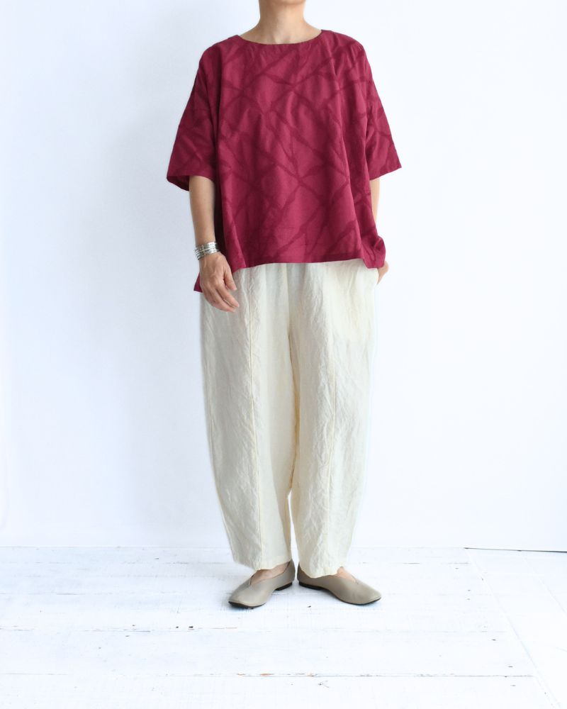 40/- Linen Charlie Pants in Milk