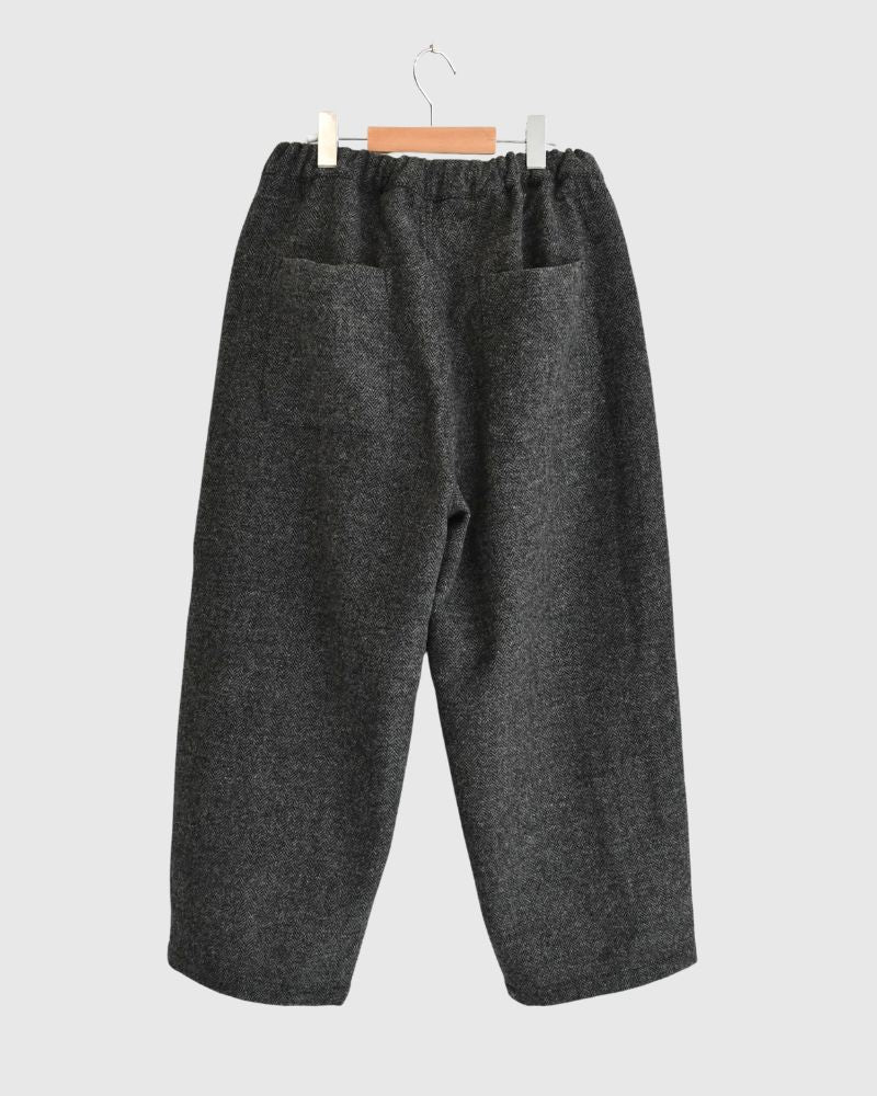 WOOL KUNG FU PANTS type II in Black