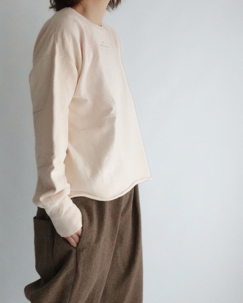 Vintage Sweat Double Gusset Pullover in White