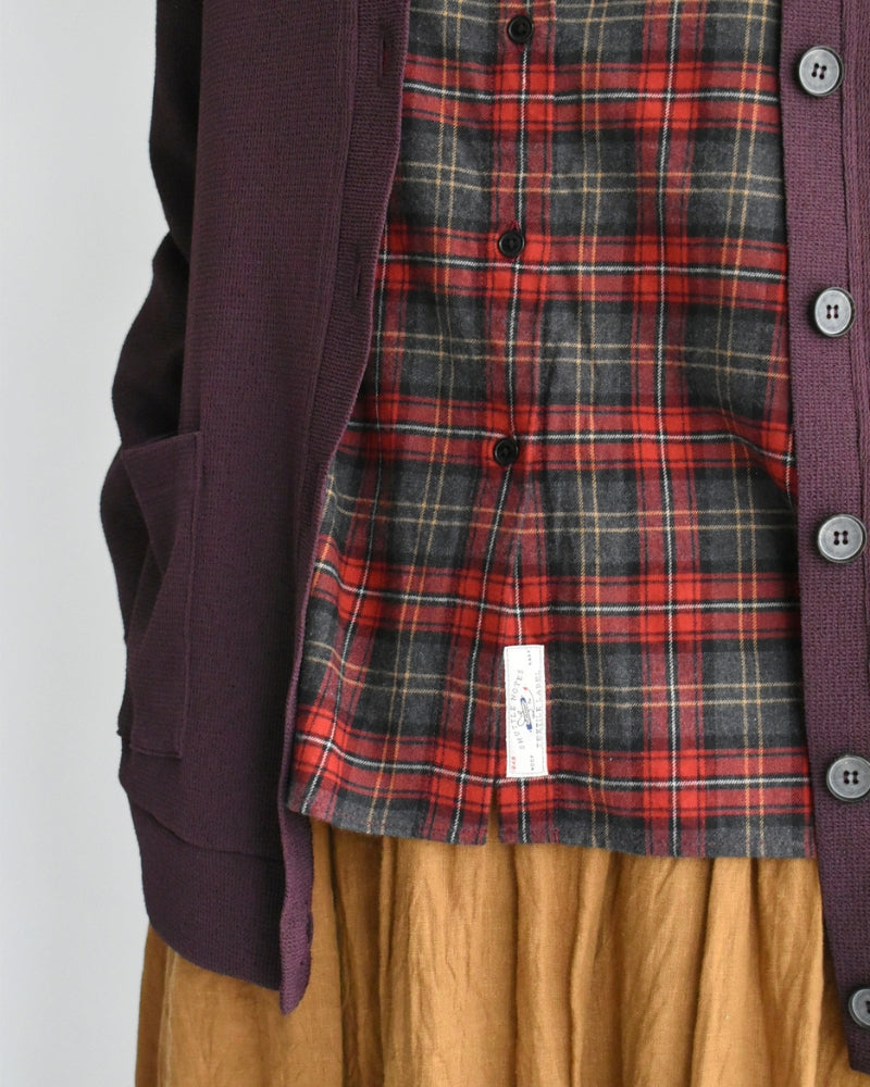Oversized Shirt in Red Check