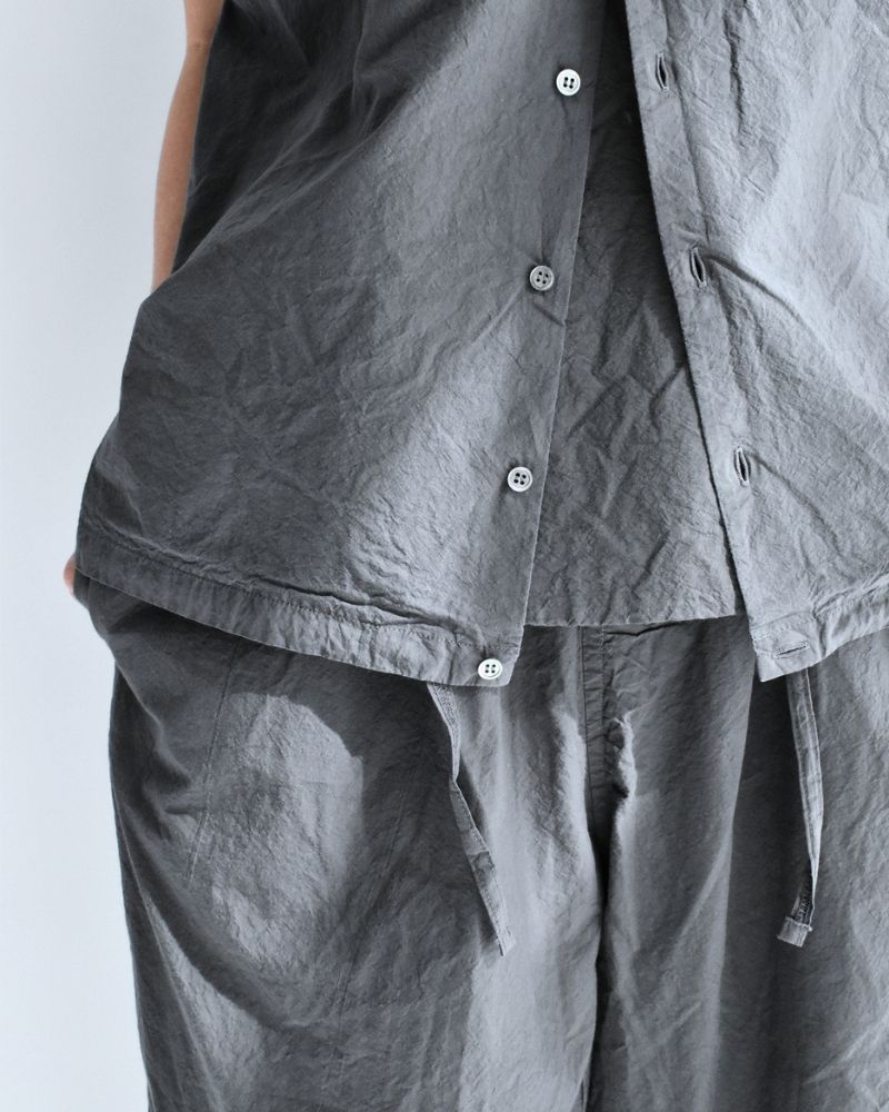 Shrink French Sleeve Shirt in Gray