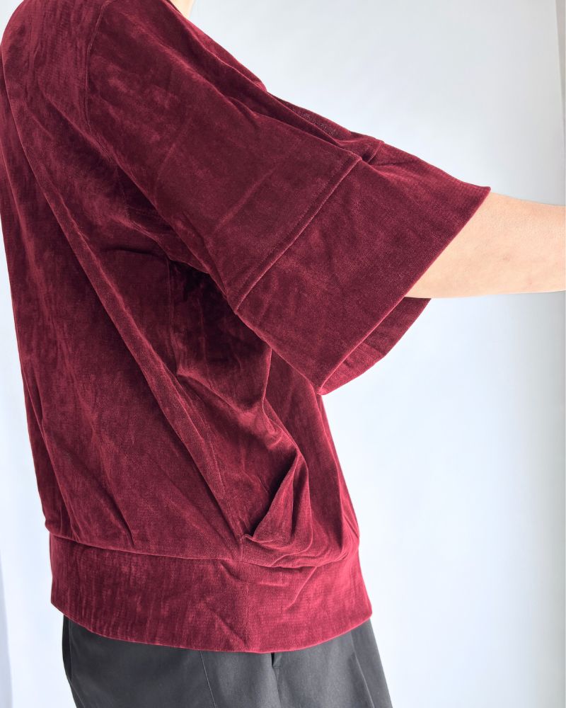 TULLE FLOCKY pullover in Bordeaux