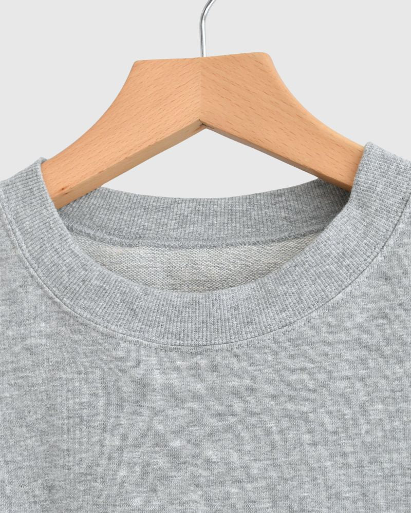 Sweat Cocoon Vest in TopGray