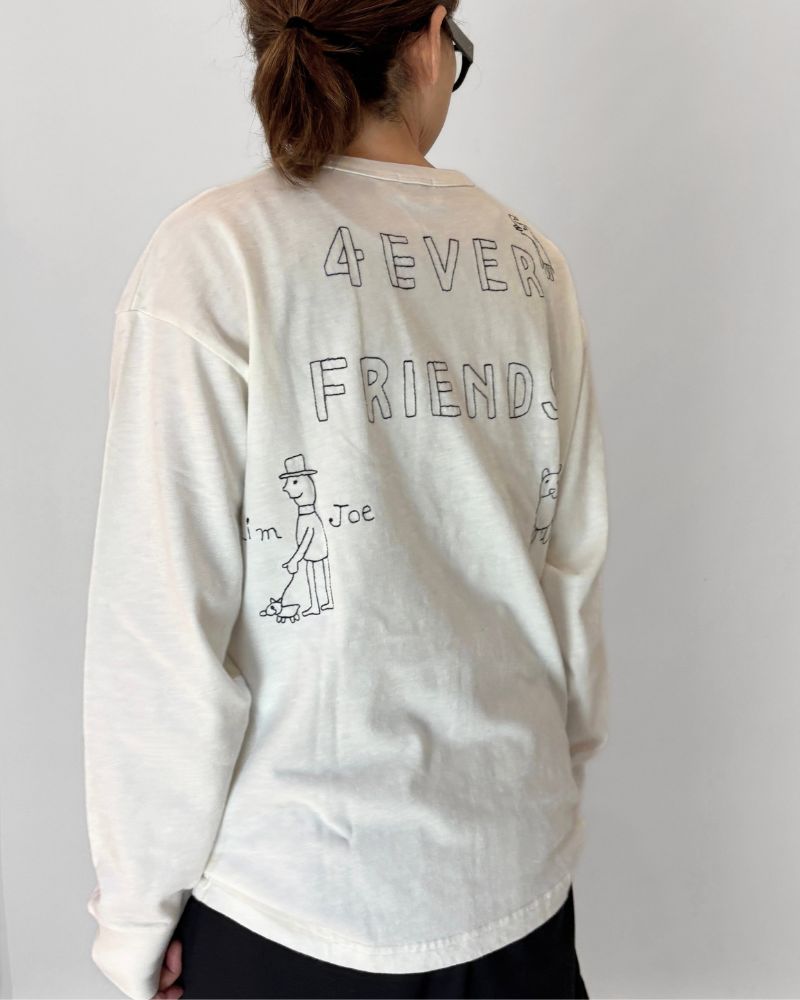 HEY Long Sleeve T-Shirt in White