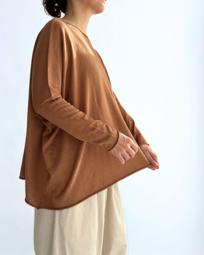 5-Color T-Line Pullover in Camel