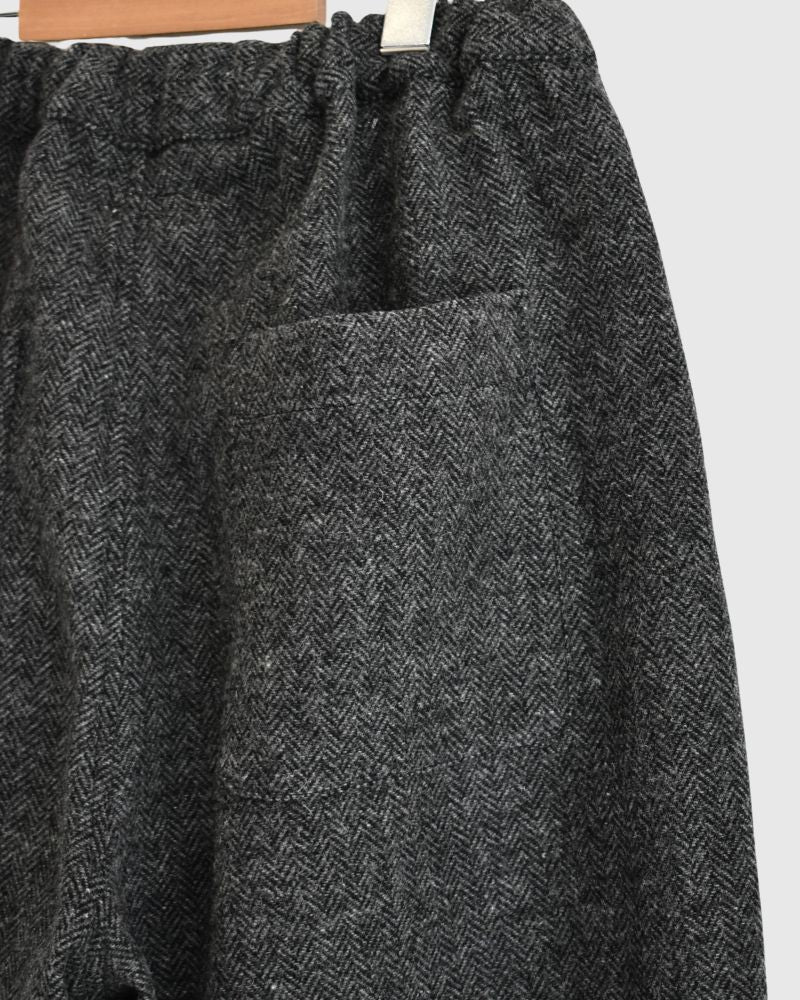 WOOL KUNG FU PANTS type II in Black