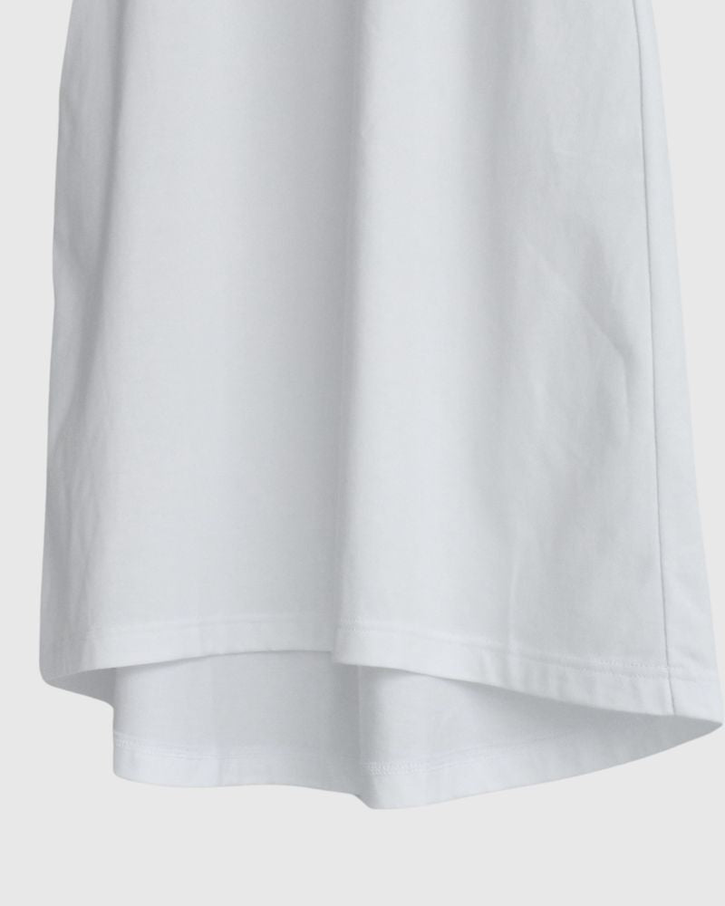 Sleeveless dress in White