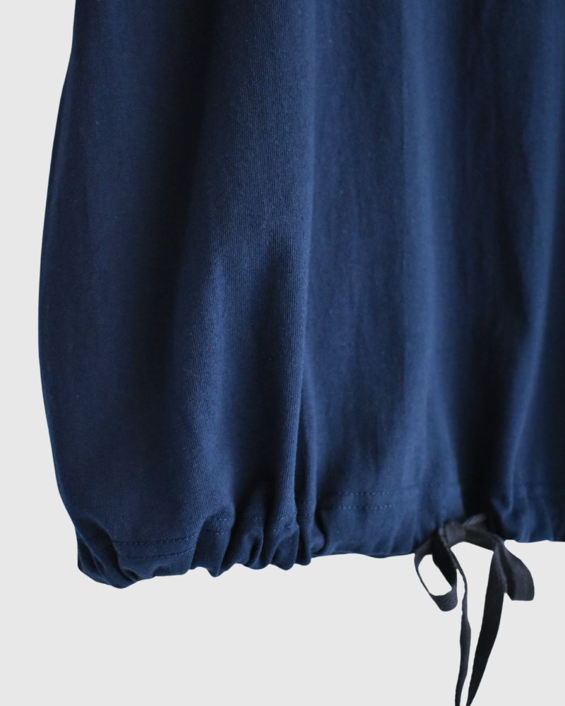 Cutoff Drawstring Tee in Navy
