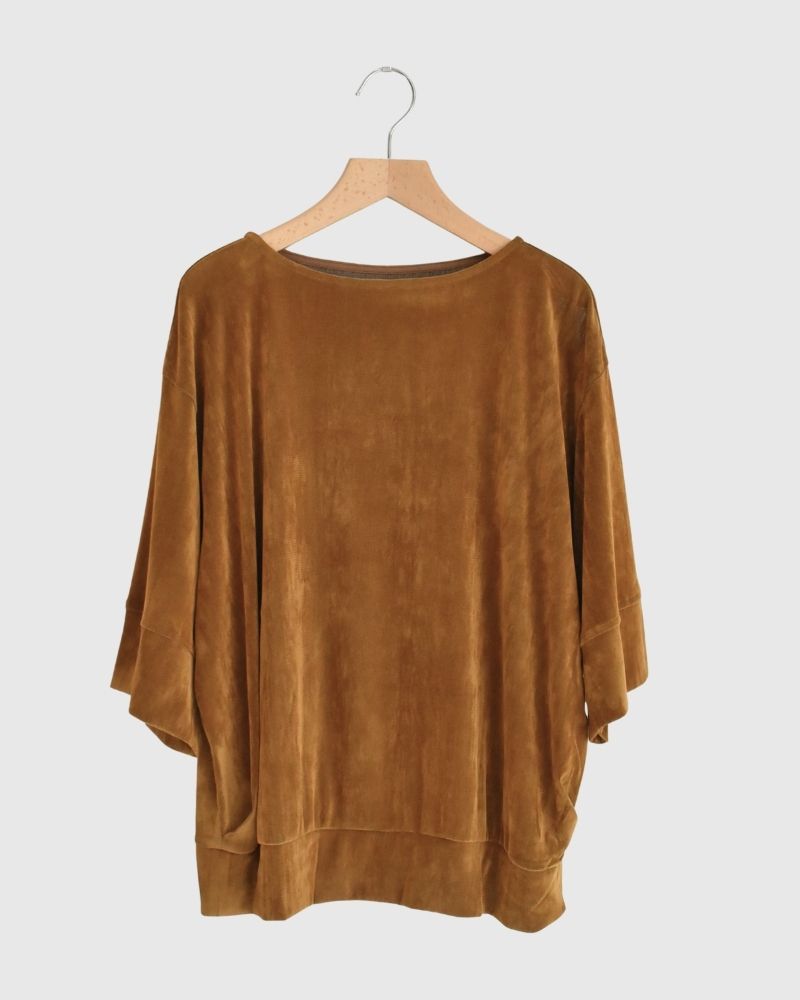 TULLE FLOCKY pullover in Camel