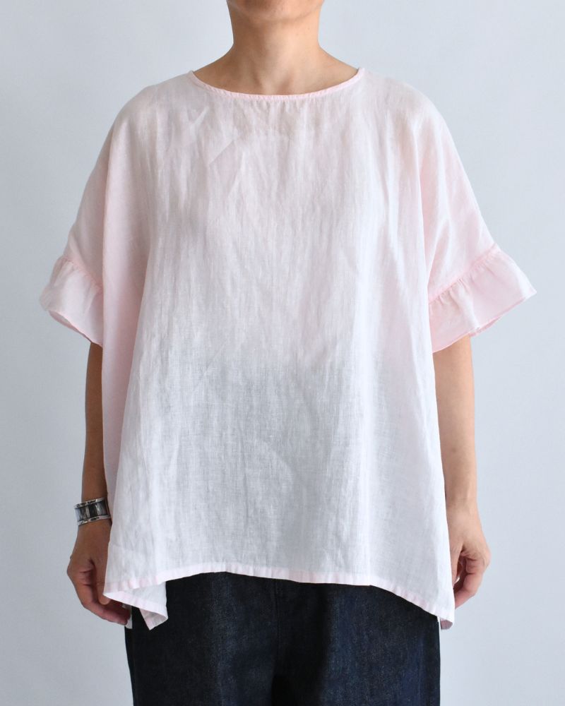 Frill Top Blouse in Pink