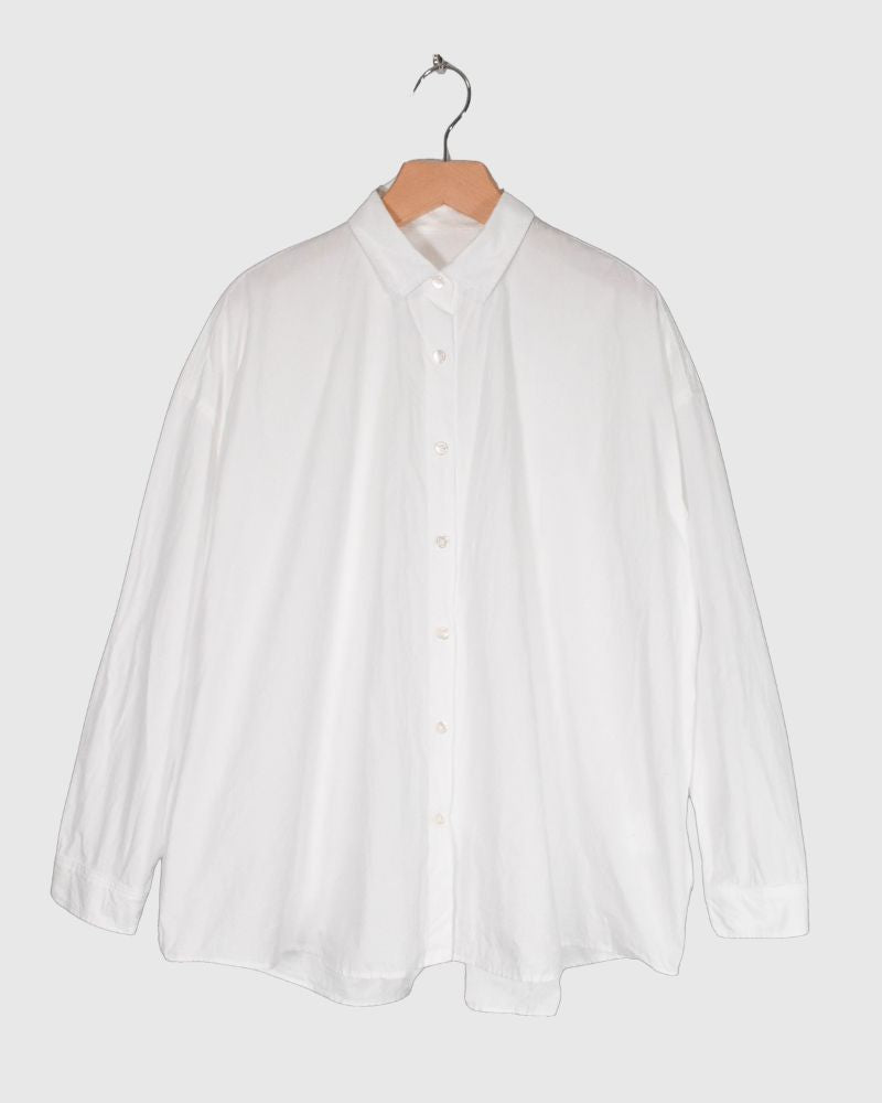 REGULAR COLLAR BIG SHIRT in White