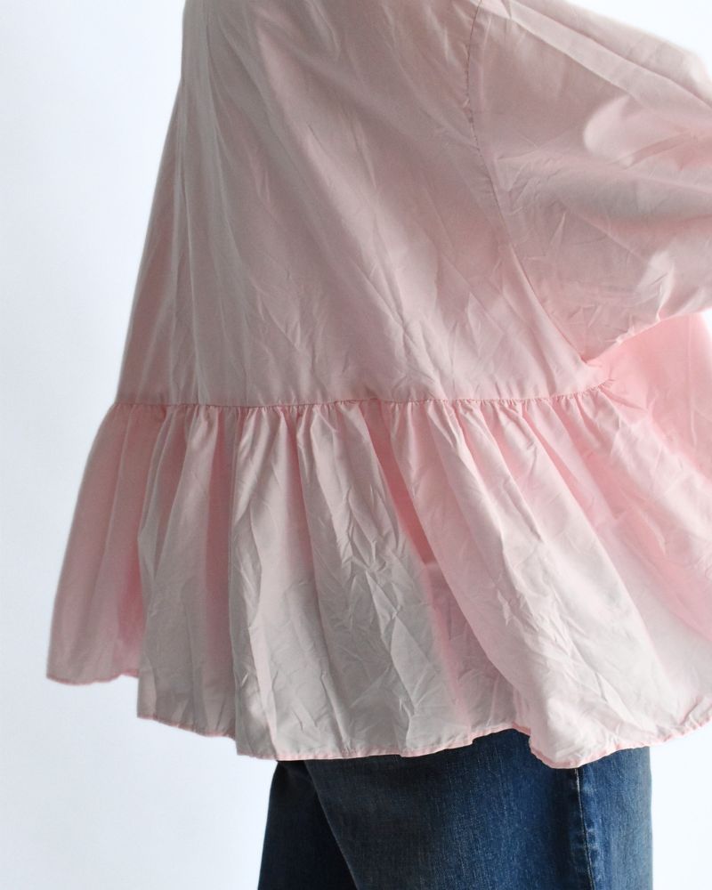 Back Gathered Blouse in Pink