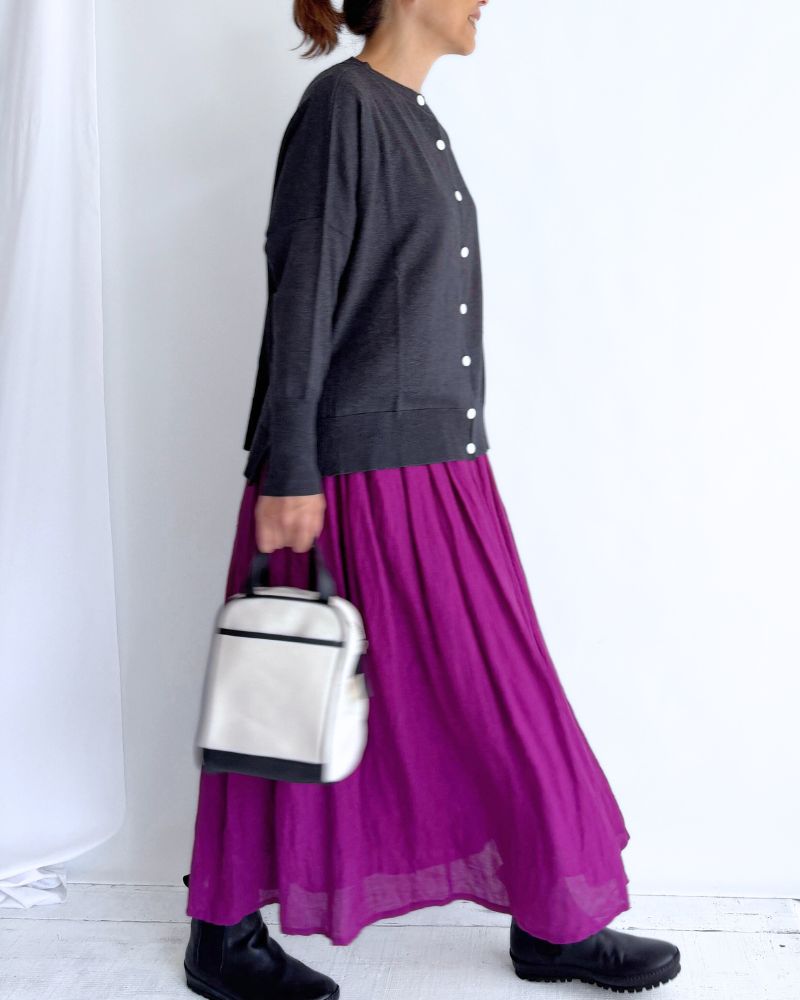 5COLOR 2WAY Cardigan in CharcoalGray