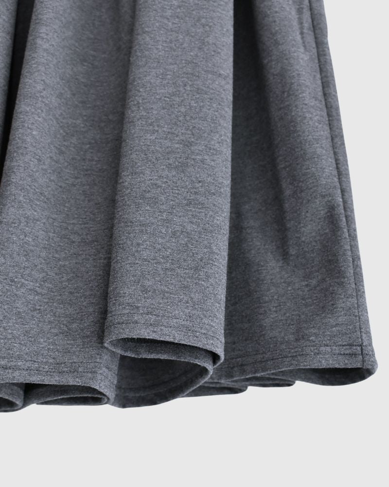 UV Protection Gathered Skirt in Charcoal