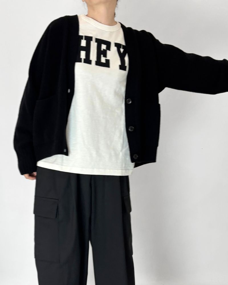 HEY Long Sleeve T-Shirt in White