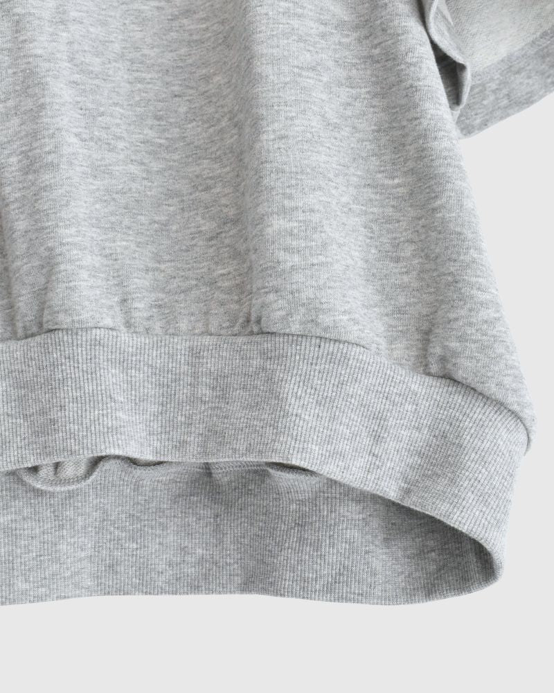 Sweat Cocoon Vest in TopGray