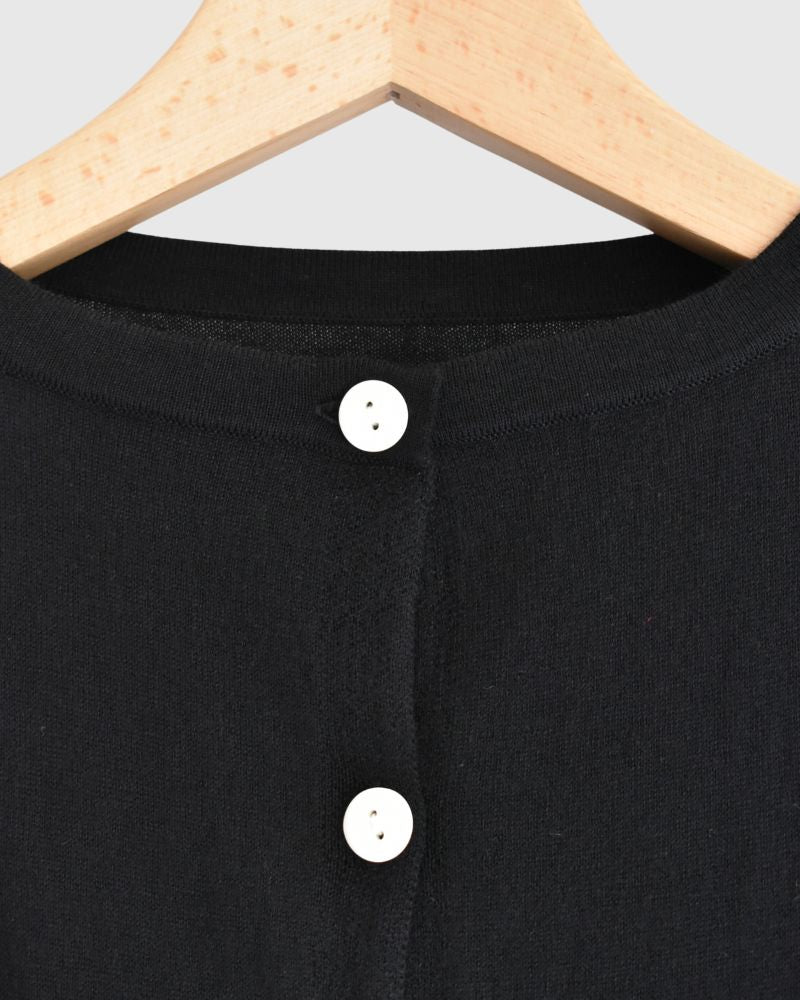 5COLOR 2WAY Cardigan in Black