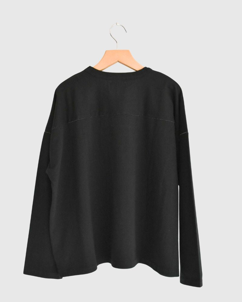 GO Football Long Sleeve T-Shirt in Black