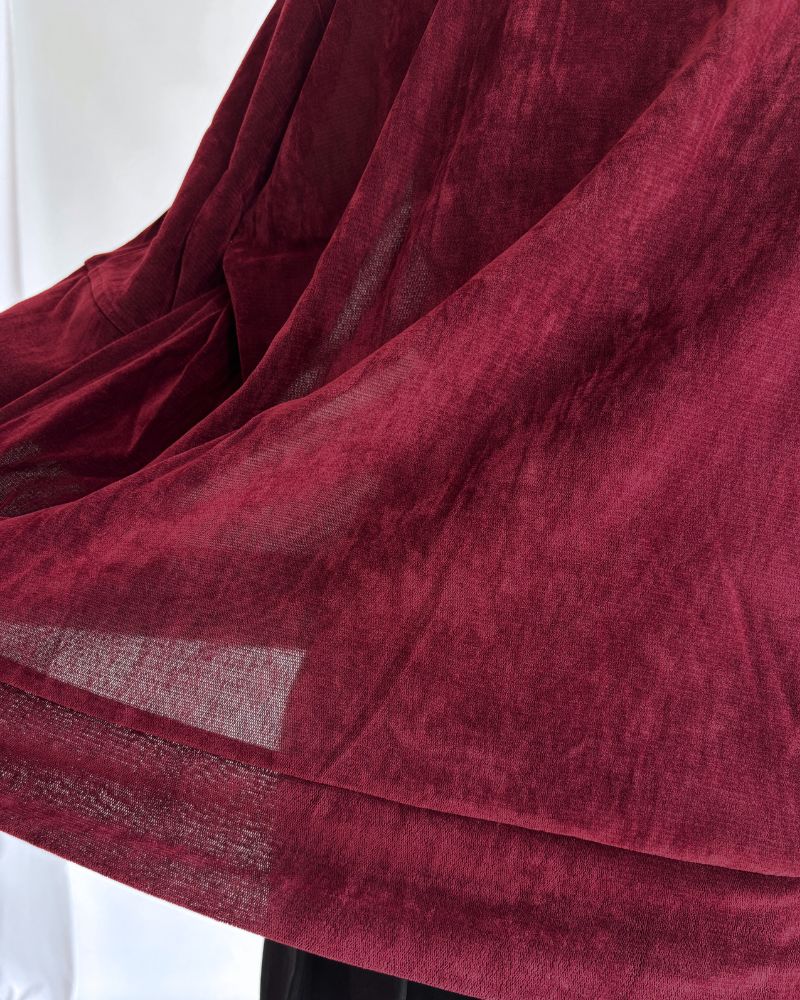 TULLE FLOCKY pullover in Bordeaux