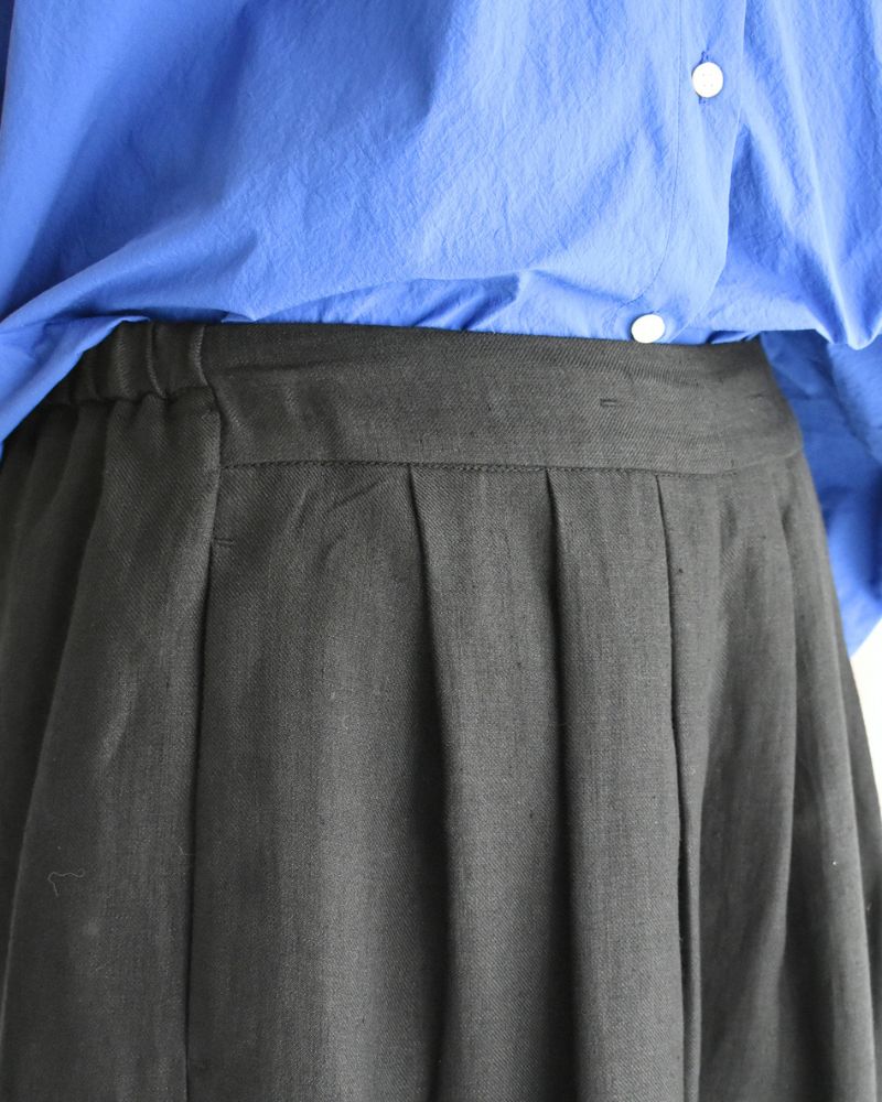 Sarrouel Wide Short Length Pants in Black