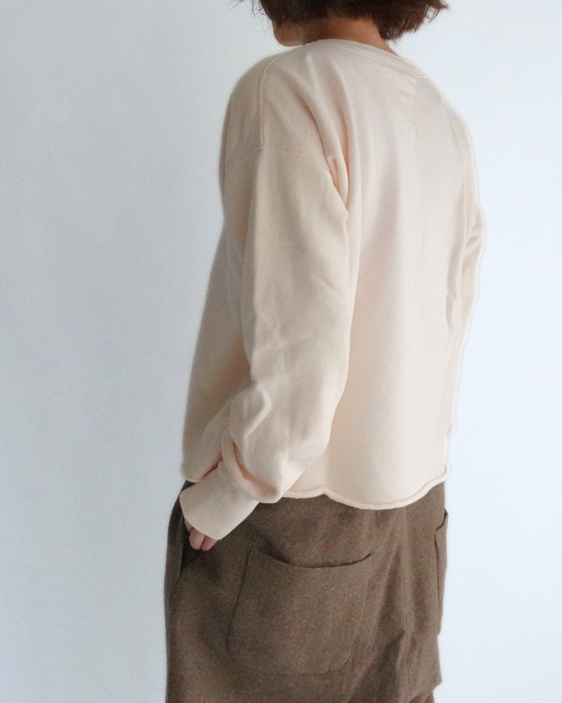 Vintage Sweat Double Gusset Pullover in White